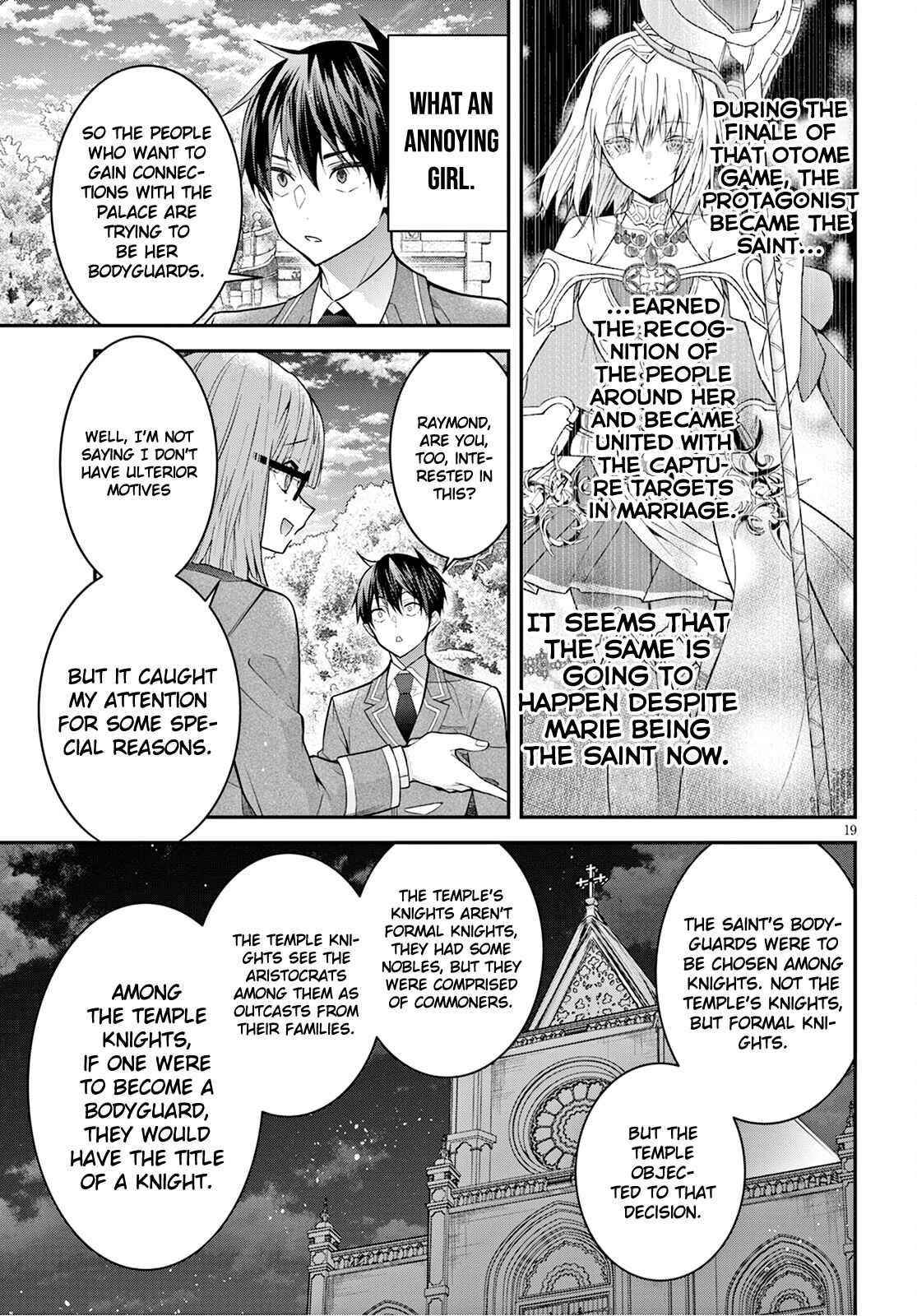 Otome Game Sekai wa Mob ni Kibishii Sekai desu Chapter 39 - Page 19