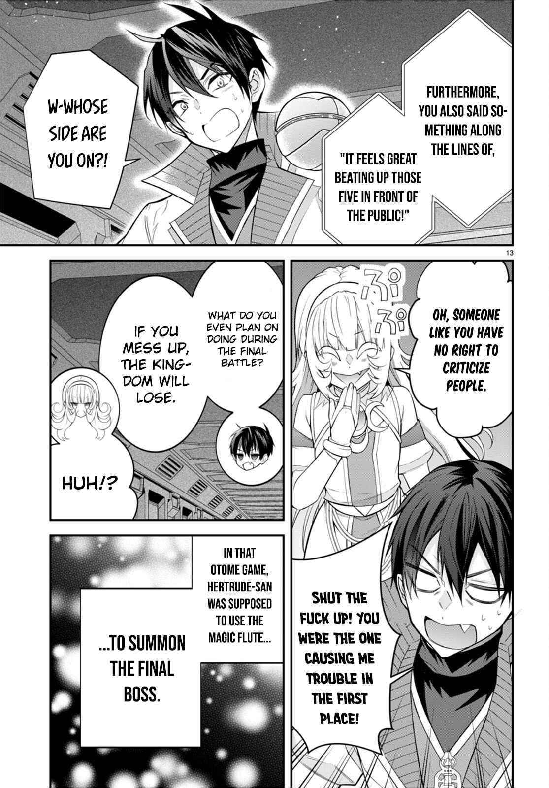 Otome Game Sekai wa Mob ni Kibishii Sekai desu Chapter 42 - Page 13