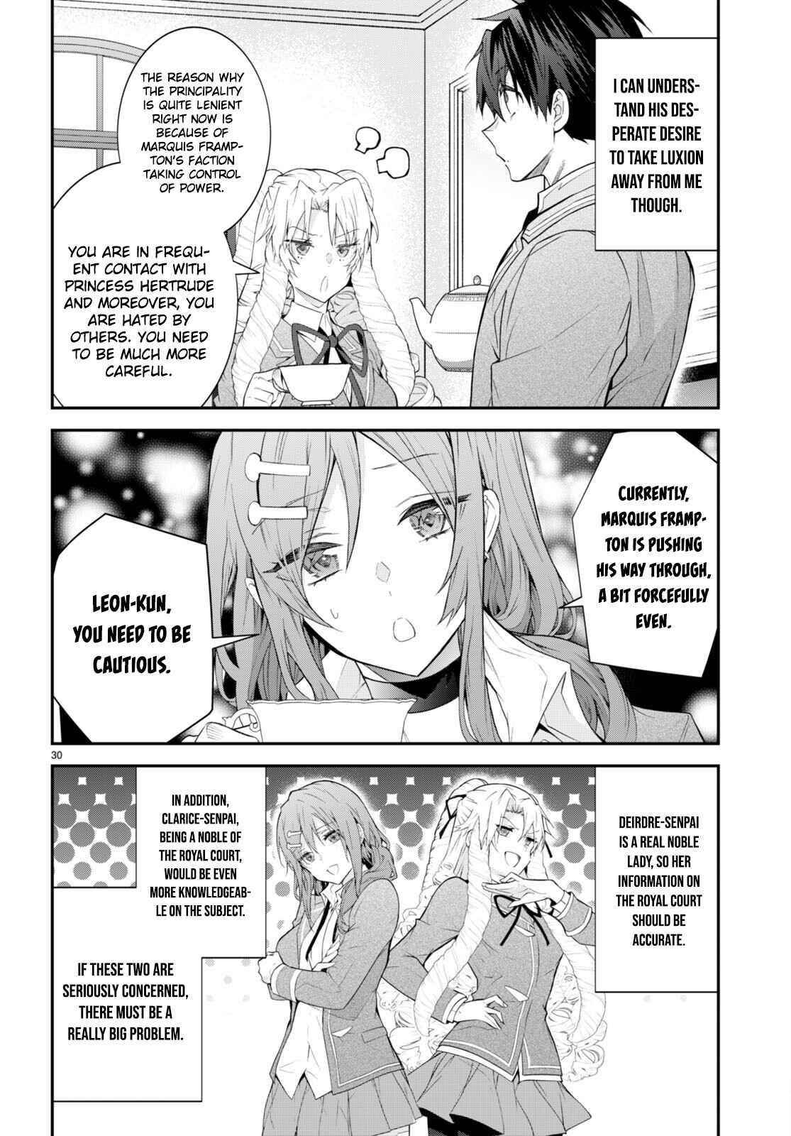 Otome Game Sekai wa Mob ni Kibishii Sekai desu Chapter 45 - Page 30
