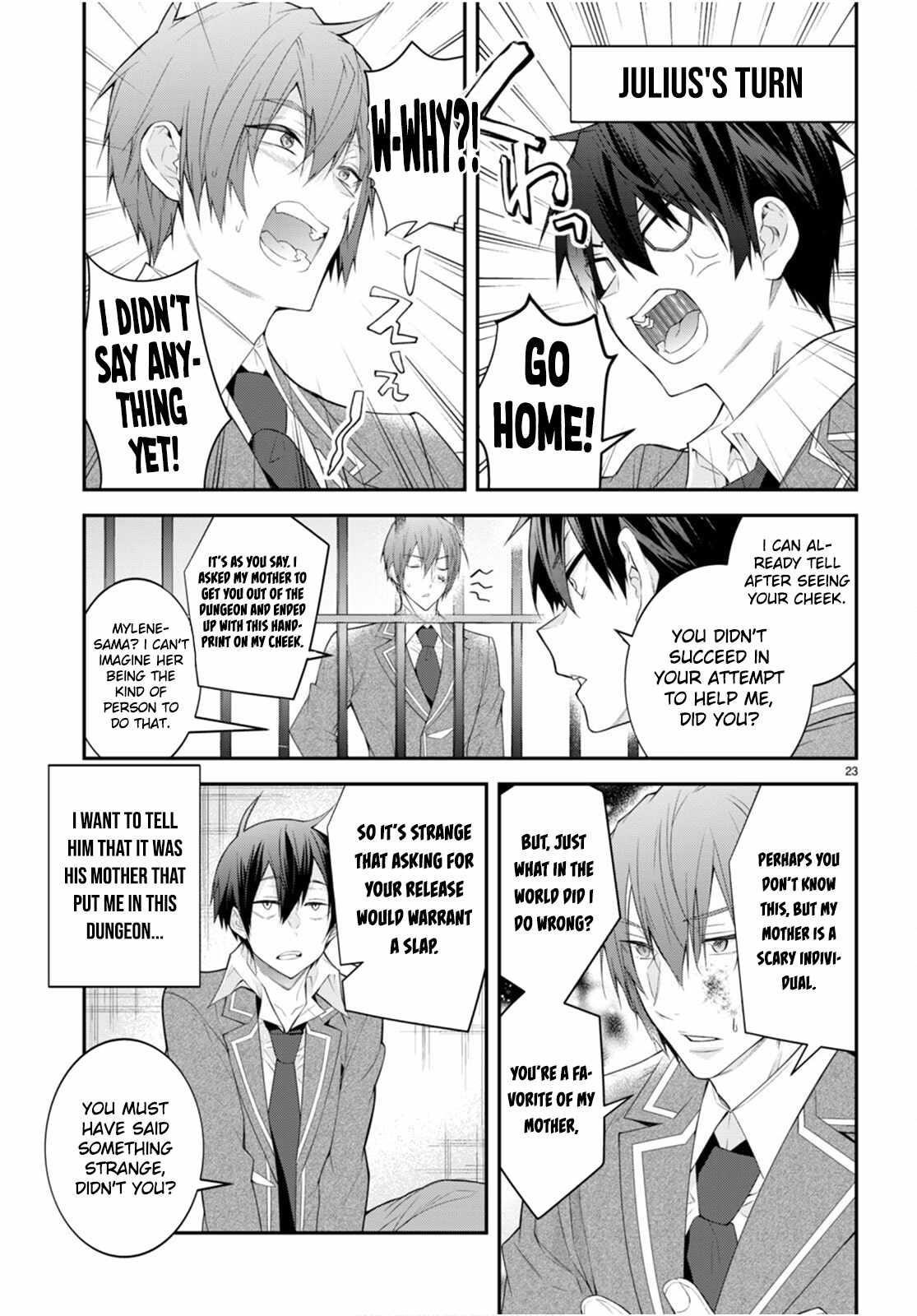 Otome Game Sekai wa Mob ni Kibishii Sekai desu Chapter 48 - Page 23