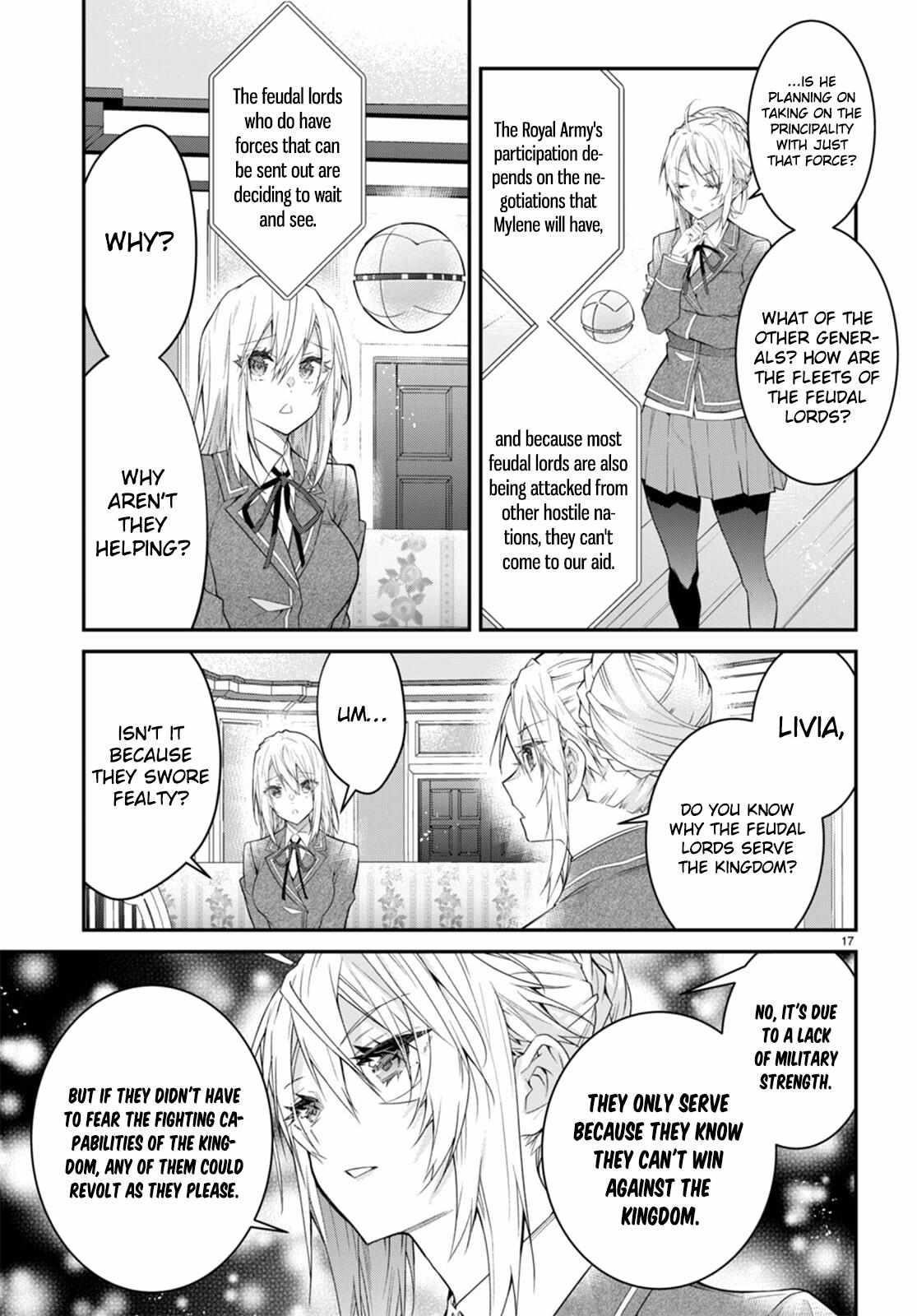 Otome Game Sekai wa Mob ni Kibishii Sekai desu Chapter 50 - Page 17