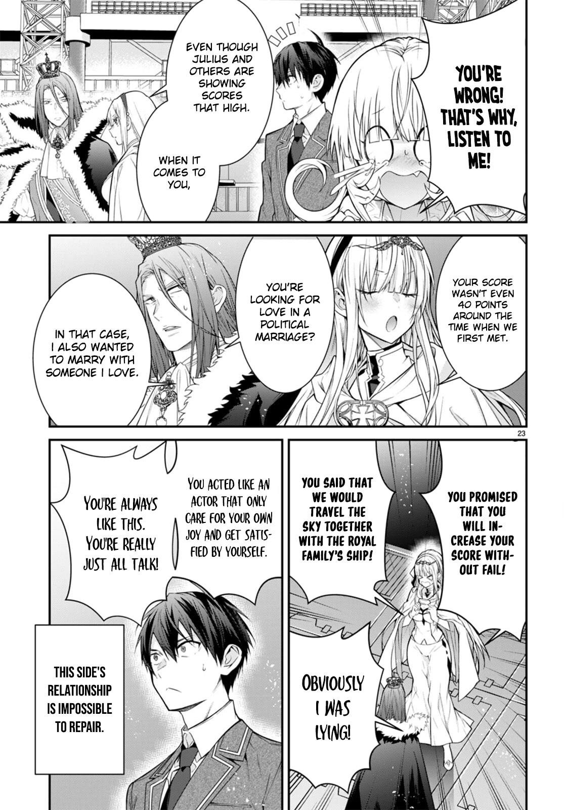Otome Game Sekai wa Mob ni Kibishii Sekai desu Chapter 54 - Page 23