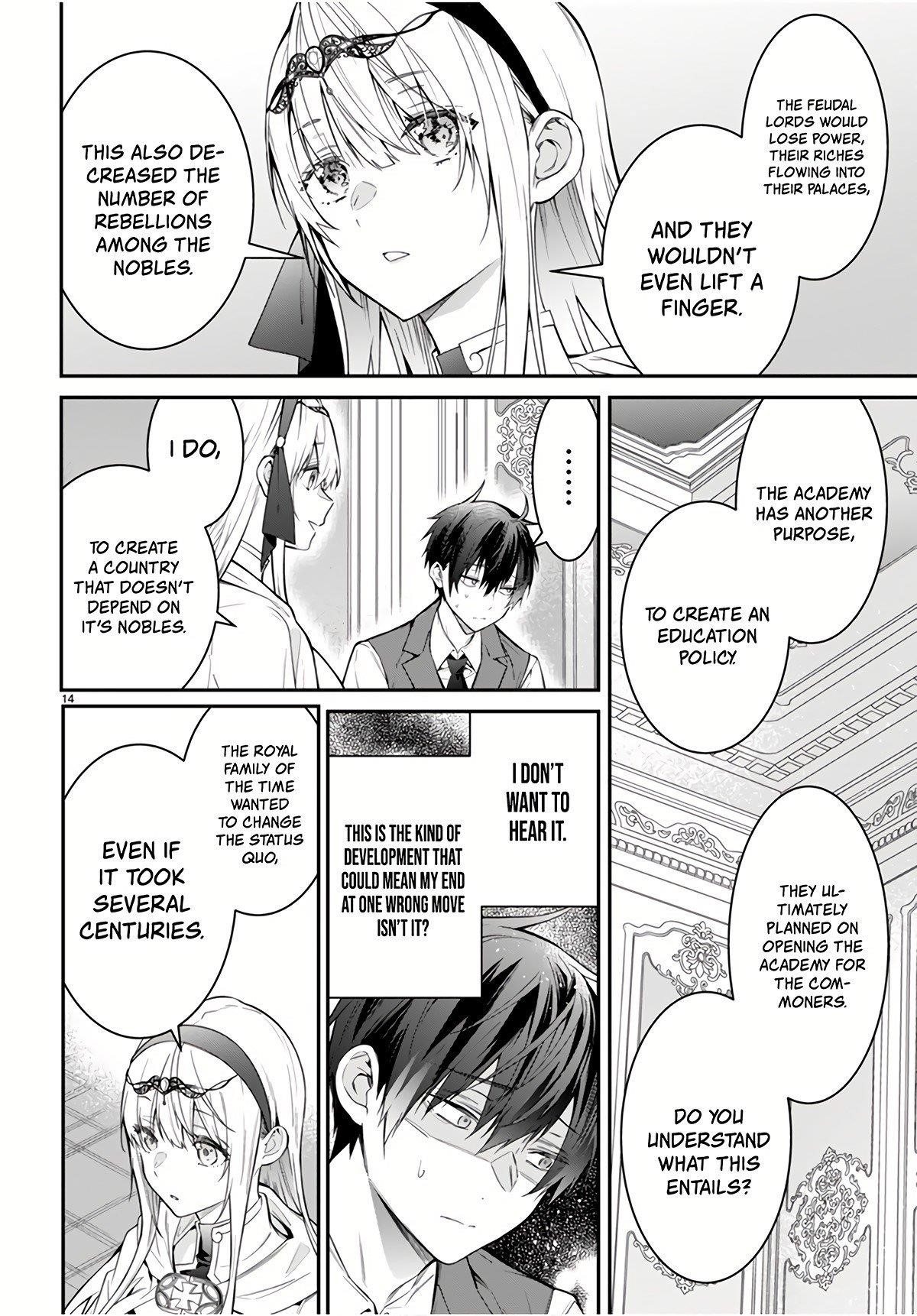 Otome Game Sekai wa Mob ni Kibishii Sekai desu Chapter 64 - Page 14