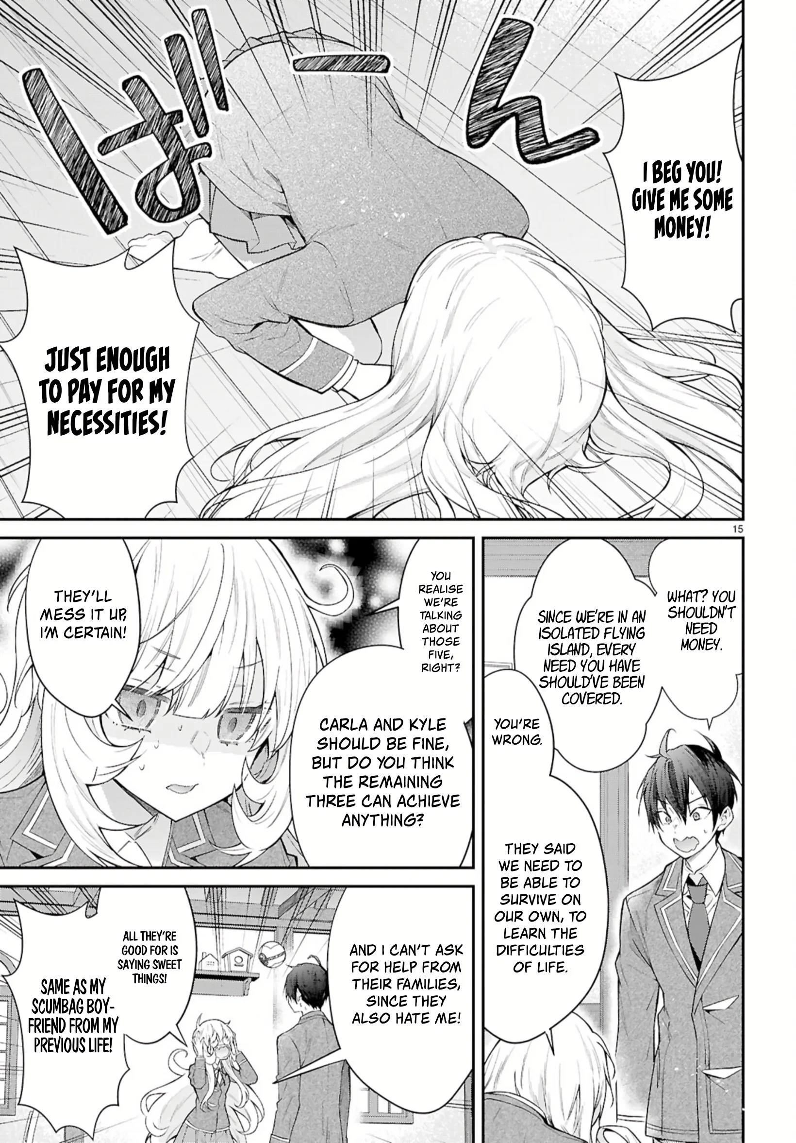 Otome Game Sekai wa Mob ni Kibishii Sekai desu Chapter 67 - Page 15