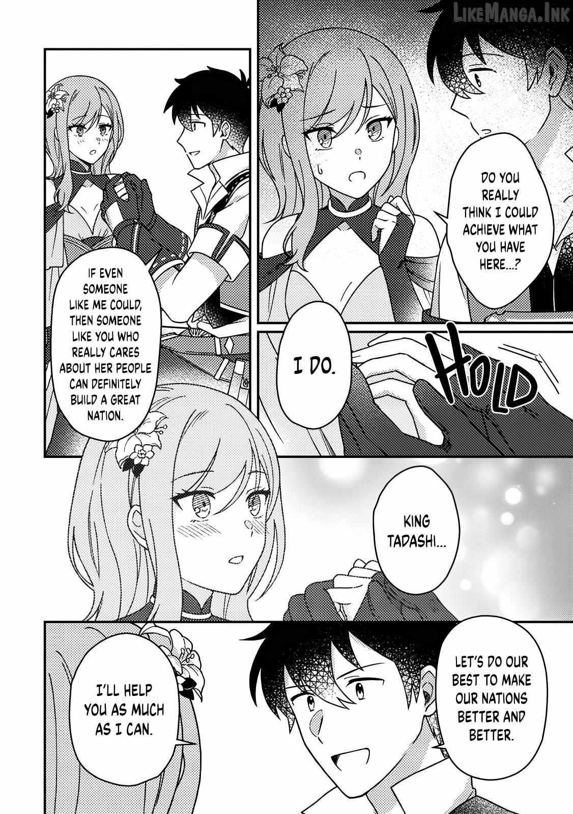 Revolution in production with the blessings of the gods – While living a leisurely, slow life in a corner of another world, somehow a diverse group of people gathered to form the strongest nation… Chapter 32.3 - Page 8