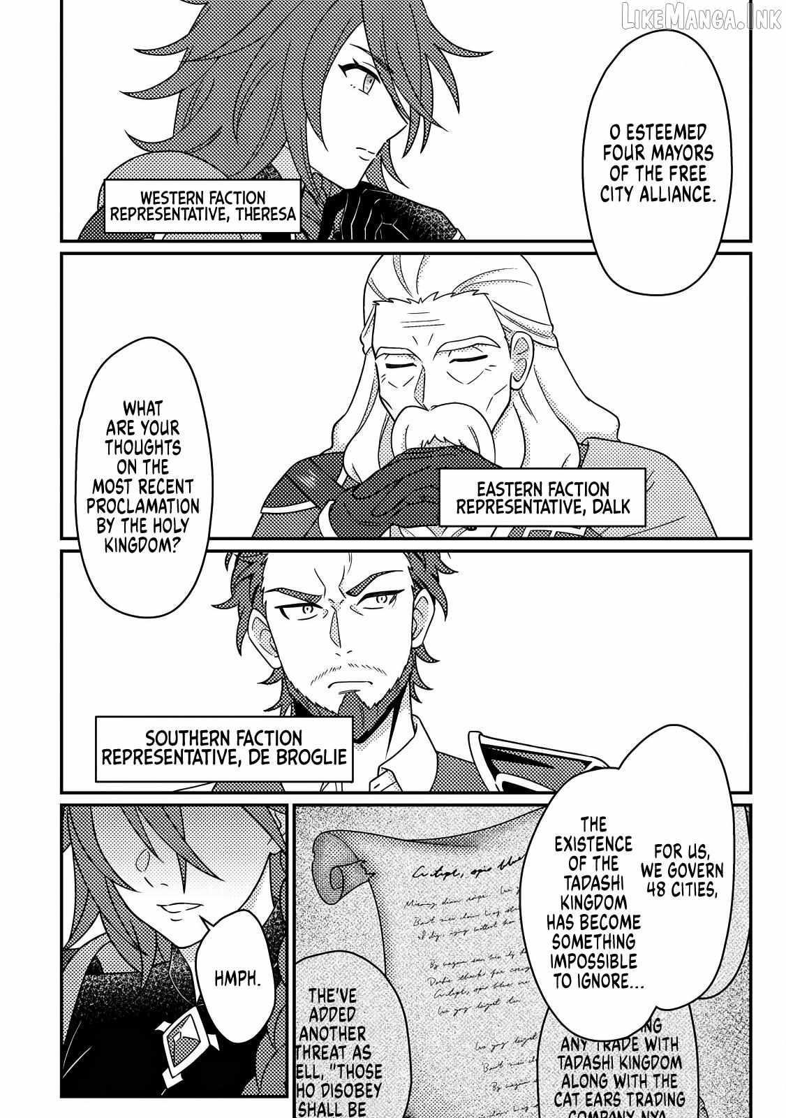 Revolution in production with the blessings of the gods – While living a leisurely, slow life in a corner of another world, somehow a diverse group of people gathered to form the strongest nation… Chapter 35.1 - Page 2