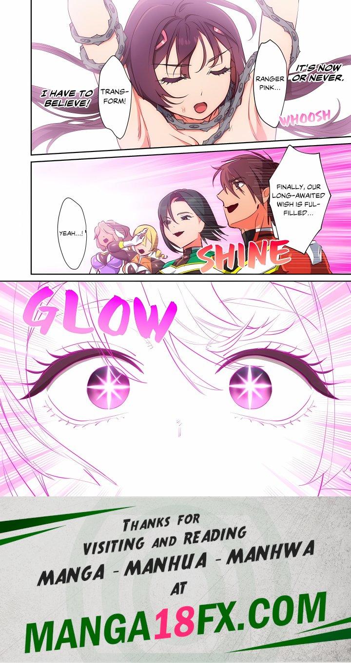 Pitiful Ranger Pink: I’m Such a Disgrace, but It Feels So Good! (Uncensored) Chapter 21 - Page 24